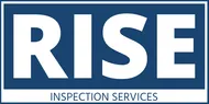 RISE Inspection Services logo in blue and white, with large white “RISE” text above smaller “INSPECTION SERVICES.”